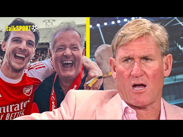 Simon Jordan REACTS to Piers Morgan CELEBRATING with Arsenal Stars ON THE PITCH after Trophy Lift!