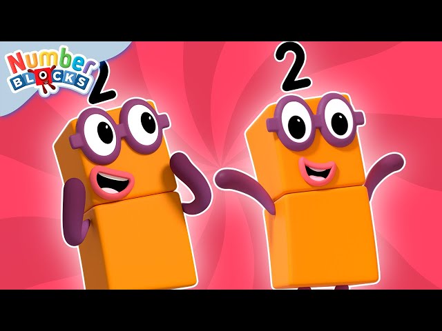 Two | Full Episode - S1 E3 | Numberblocks (Level 1 - Red 🔴)