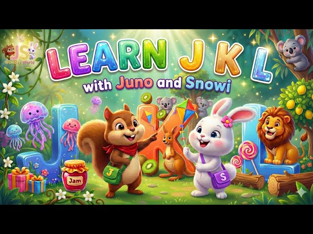 J K L Phonics Song | Learn Alphabet with Juno & Snowi | ABC 3D Adventure 🦁
