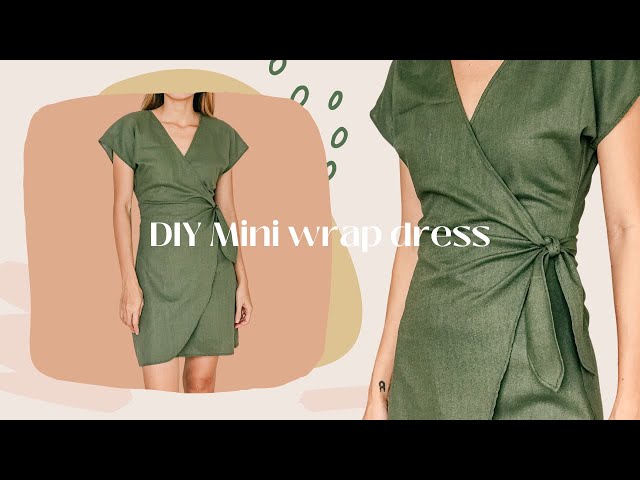 DIY Mini wrap dress | Step by step sewing tutorial