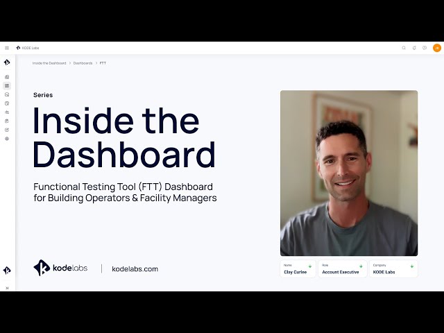 Inside the dashboard: Functional Testing Tool (FTT) Dashboard for Building Operators