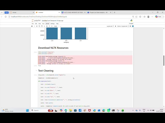 Oasis Infobyte Level 1 Task-4 Sentiment Analysis