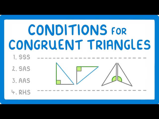 GCSE Maths - Congruent Triangle Rules (2026/27 exams)