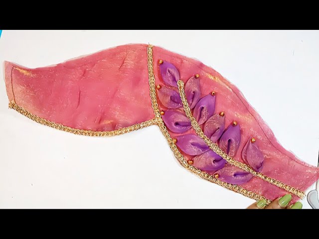 Latest model festival special blouse Sleeves design cutting and stitching | बाजू डिजाइन बनाना सीखें
