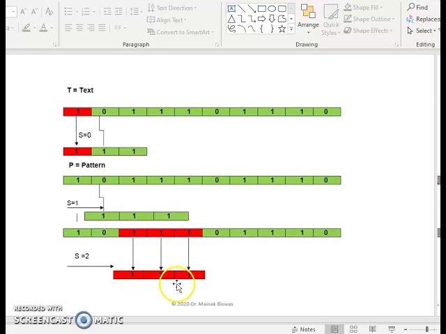 String Matching using Naïve Algorithm Module 4  Lec1