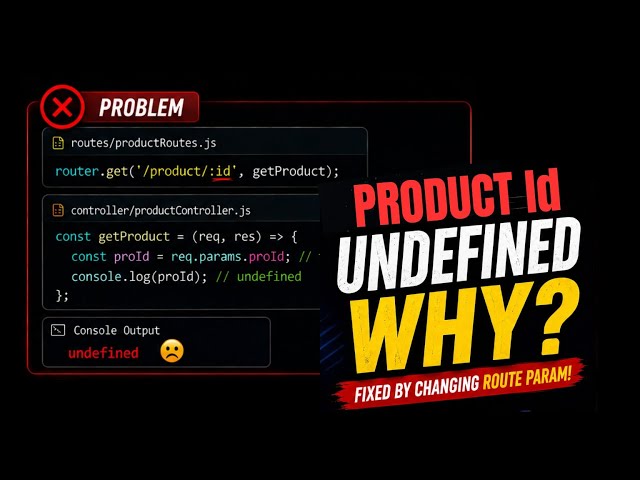 Express.js req.params Undefined? Real Reason!