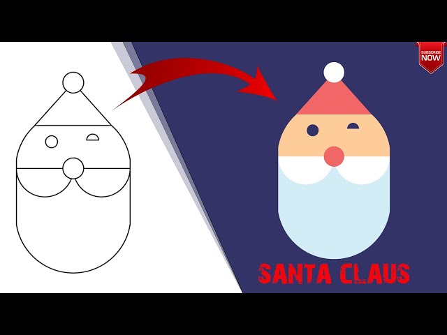 Santa Claus Professional Logo Design in illustrator tutorial | Logo Design Tutorial | LWGMentor