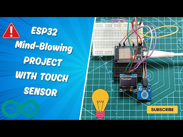 ESP32 Touch Stopwatch Project | Build a Touch-Controlled Timer | Arduino project