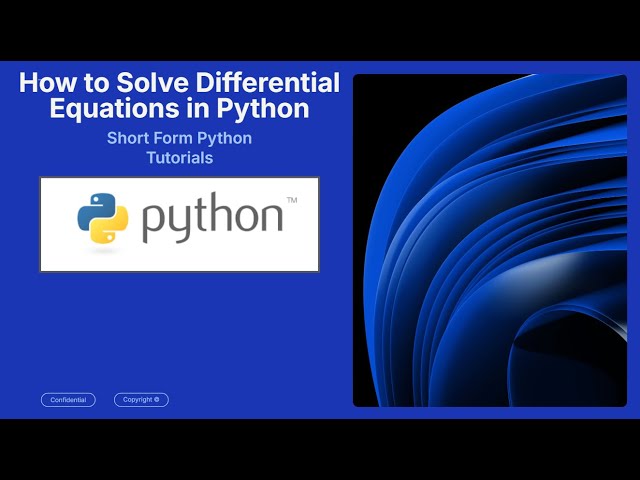 How to Solve Differential Equations in Python with SymPy | Beginner-Friendly Tutorial