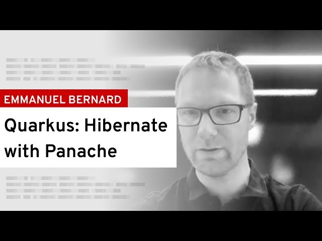 Quarkus: Hibernate with panache | DevNation Tech Talk