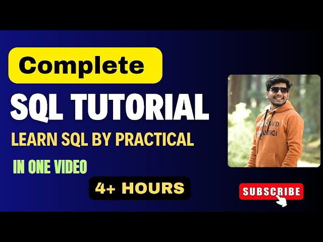 Complete SQL Course 🔥| Learn SQL from Beginner to Expert Step-by-Step 🚀"