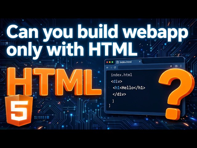 Can you build website only using html