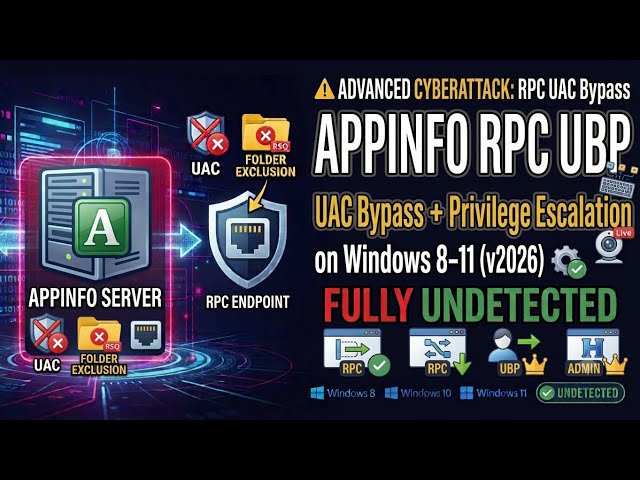 🚀 APPINFO RPC UAC Bypass – Fully Undetected on Windows 11