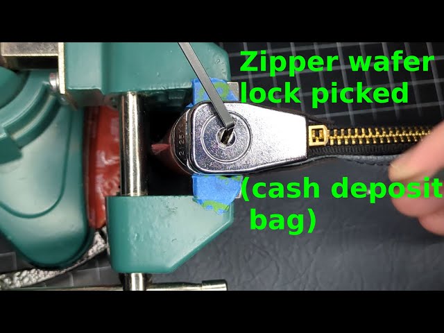48. Zipper lock (wafers) on a cash deposit bag picked