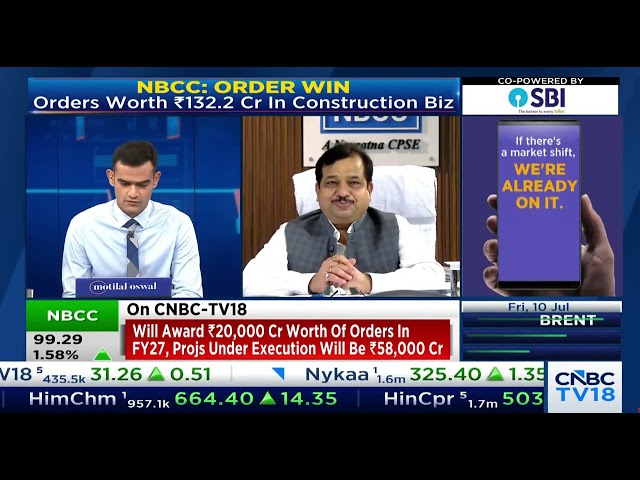 Dr. K.P.Mahadevaswamy, CMD, #NBCC in an exclusive interview with  CNBC-TV18 ON 10.07.2026