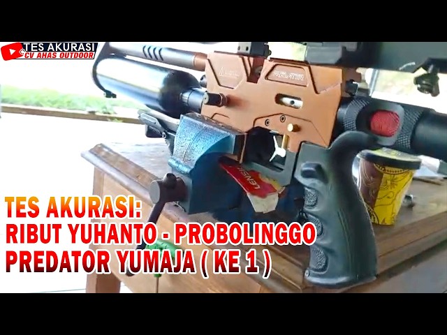 ACCURACY TEST OF YUMAJA PREDATOR AIR RIFLE, 1ST ORDER FOR MR. RIBUT YUHANTO, PROBOLINGGO