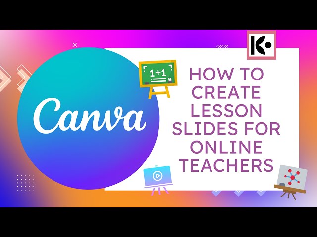 Canva Tutorial -- How to Create Lesson Slides for Online Teachers #onlineteacher #canva