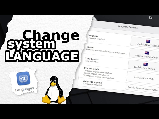 Change Linux system language [25.09.2026] [English]