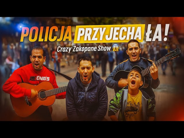 Romowie grają na Krupówkach w Zakopanem 4K VR180 – Policja ich zatrzymała! 😱