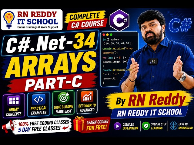 C#.Net-34 Arrays Part-C by RN Reddy
