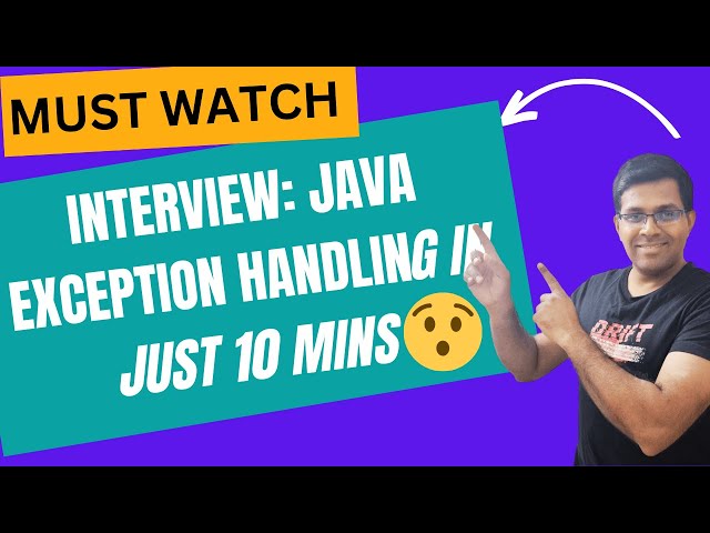 🔥 [NEW] 2026 Java Exception Handling in 10 Mins: Stop Crashing Your Scripts
