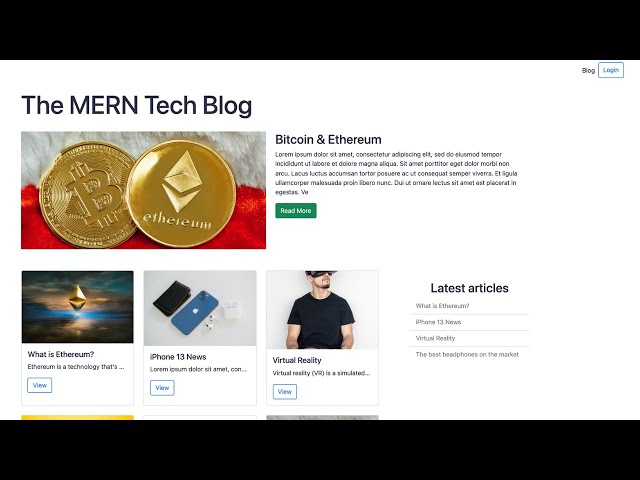 MERN Stack project - Build a blog with React, Express & MongoDB (part 1/3)
