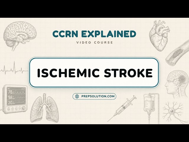 CCRN Explained | Neurology | Ischemic Stroke: tPA, TNK, Thrombectomy | Animated Video Course