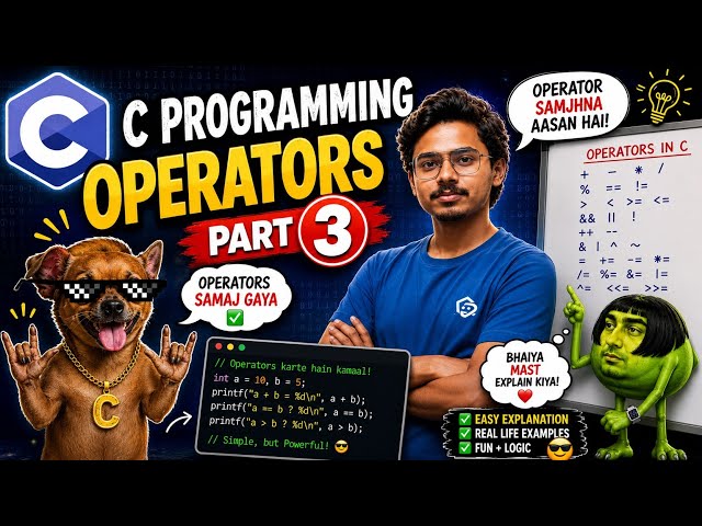 C Programming Part 3 | Operators in C Language Explained
