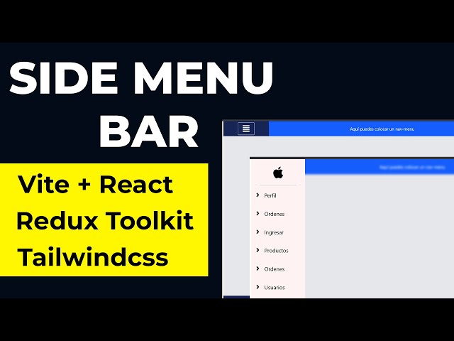 Cómo Crear un SideMenu Dinámico con Redux Toolkit y Tailwind | React + Vite