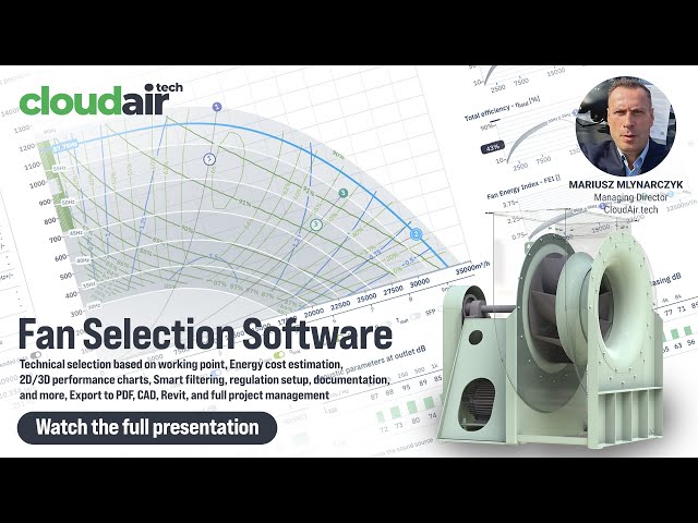 Fan Selection Reinvented | Discover Cloudair – the Next Generation Fan Selection Software