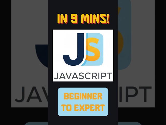 ULTIMATE JavaScript Crash Course (10 Minutes) - Basics to Expert JS Tutorial