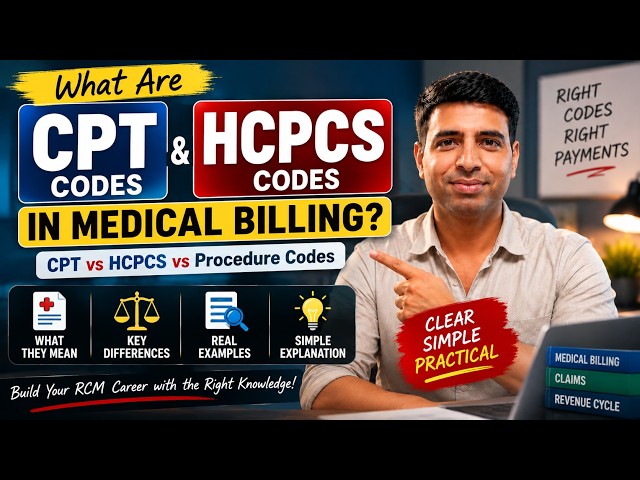What Are CPT & HCPCS Codes in Medical Billing? | CPT vs HCPCS vs Procedure Codes: Lect-1