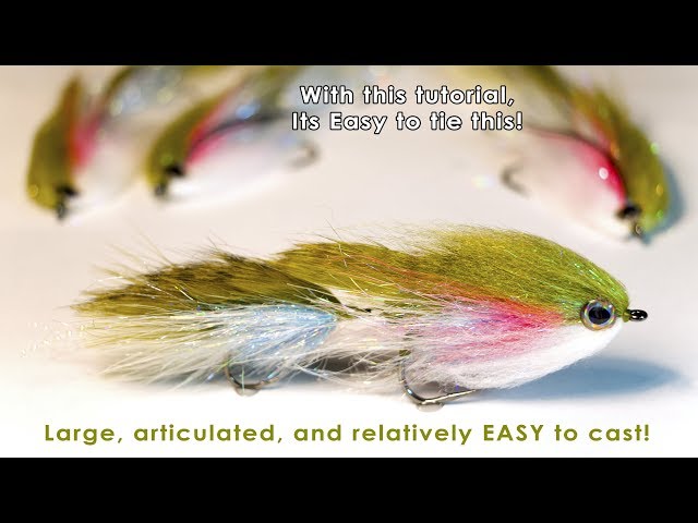 Big Articulated Streamer to mimic rainbow TROUT - McFly Angler Streamer Fly Tying Tutorials