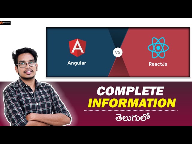 React vs Angular | React in Telugu | Angular in Telugu | Difference between React and Angular