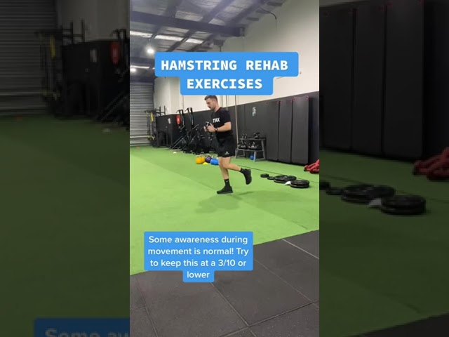 Early stage hamstring rehab exercises #hamstrings #sportsinjury #hamstringexercise #rehab #sports