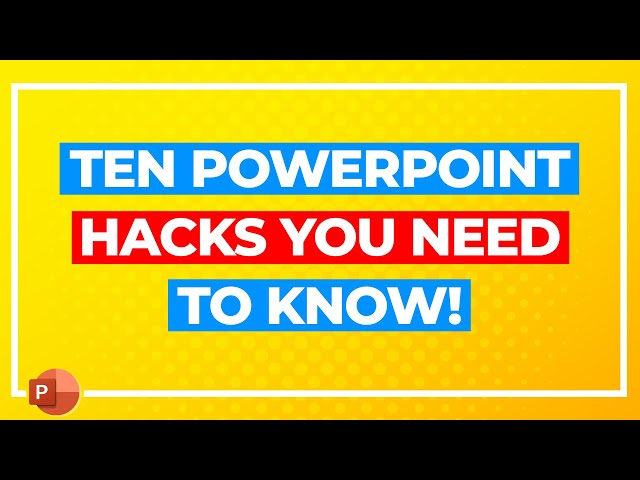 Ten Tips for Professional PowerPoint Presentations!