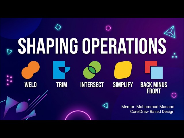CorelDRAW Shaping Operations - Day-13