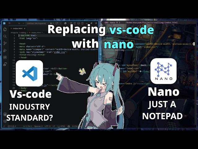 I Tried Replacing VS Code with Nano... Here is What Happened