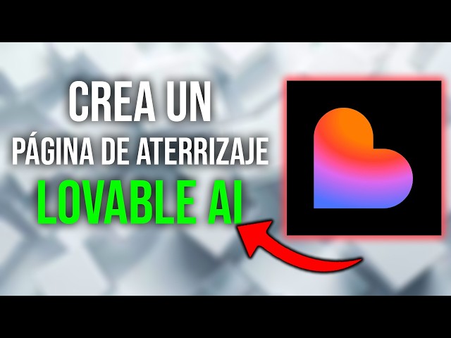 How to create a landing page with Lovable AI XUDDqKqU