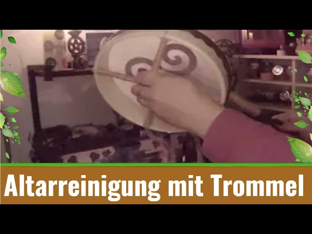 Reinigung - Altar und Space mit Salbei und Trommel