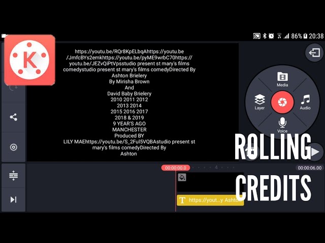 How to make a End credits in kinemaster Tutorial