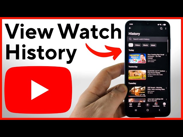 How to View YouTube Watch History - iPhone & Android