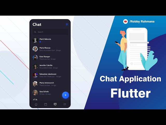 Flutter: Build A Chat Application from Scratch (Part-1) | Design Chat List Page