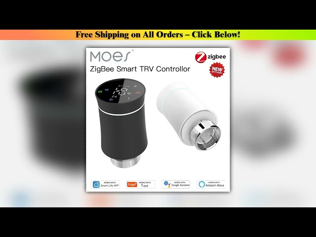 MOES ZigBee 30 TRV Thermostat Tuya Radiator Actuator Valve Smart Programmable Temperature Controlle