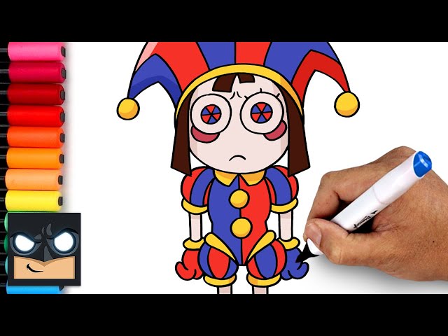 How To Draw Pomni | The Amazing Digital Circus