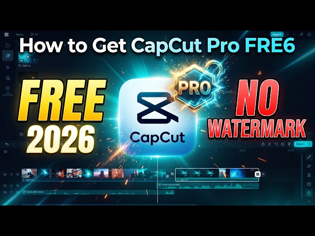 How to Get CapCut Pro FREE in 2026 🔥 | No Watermark + Pro Features
