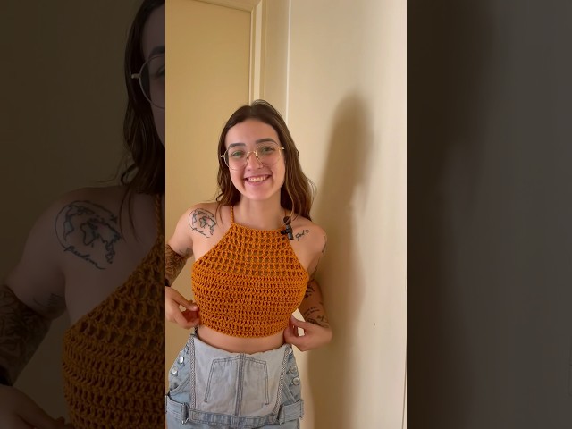 TE ENSEÑO A TEJER ESE TOPCITO A CROCHET EN MENOS DE 20 MINUTOS | SIN COSTURAS Y CON PUNTOS CALADOS