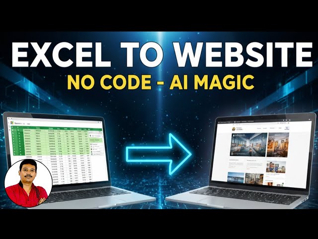 Excel to Website in 5 Minutes! 🚀 No Coding Required  AI Magic Tutorial