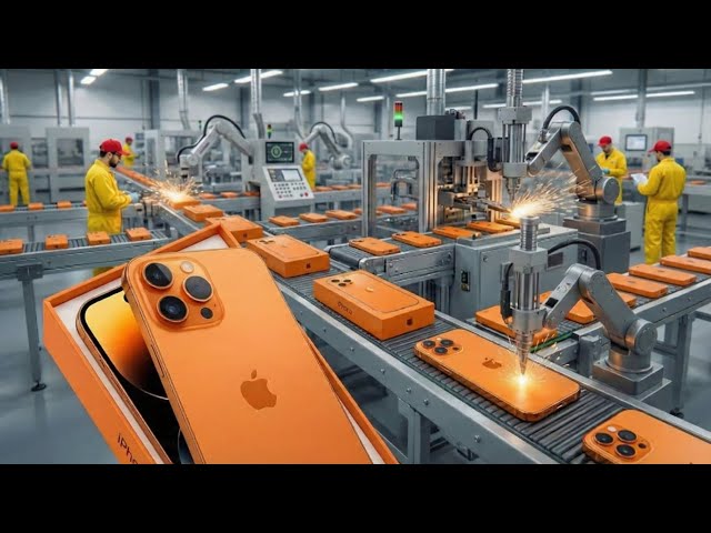 Inside the Apple Factory: Manufacturing the Orange Titanium iPhone 17 Pro Max (Full Process)