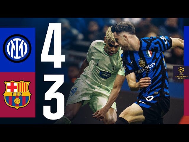 RESUMEN | INTER DE MILÁN 4 vs 3 FC BARCELONA | LIGA DE CAMPEONES DE LA UEFA 🔵🔴